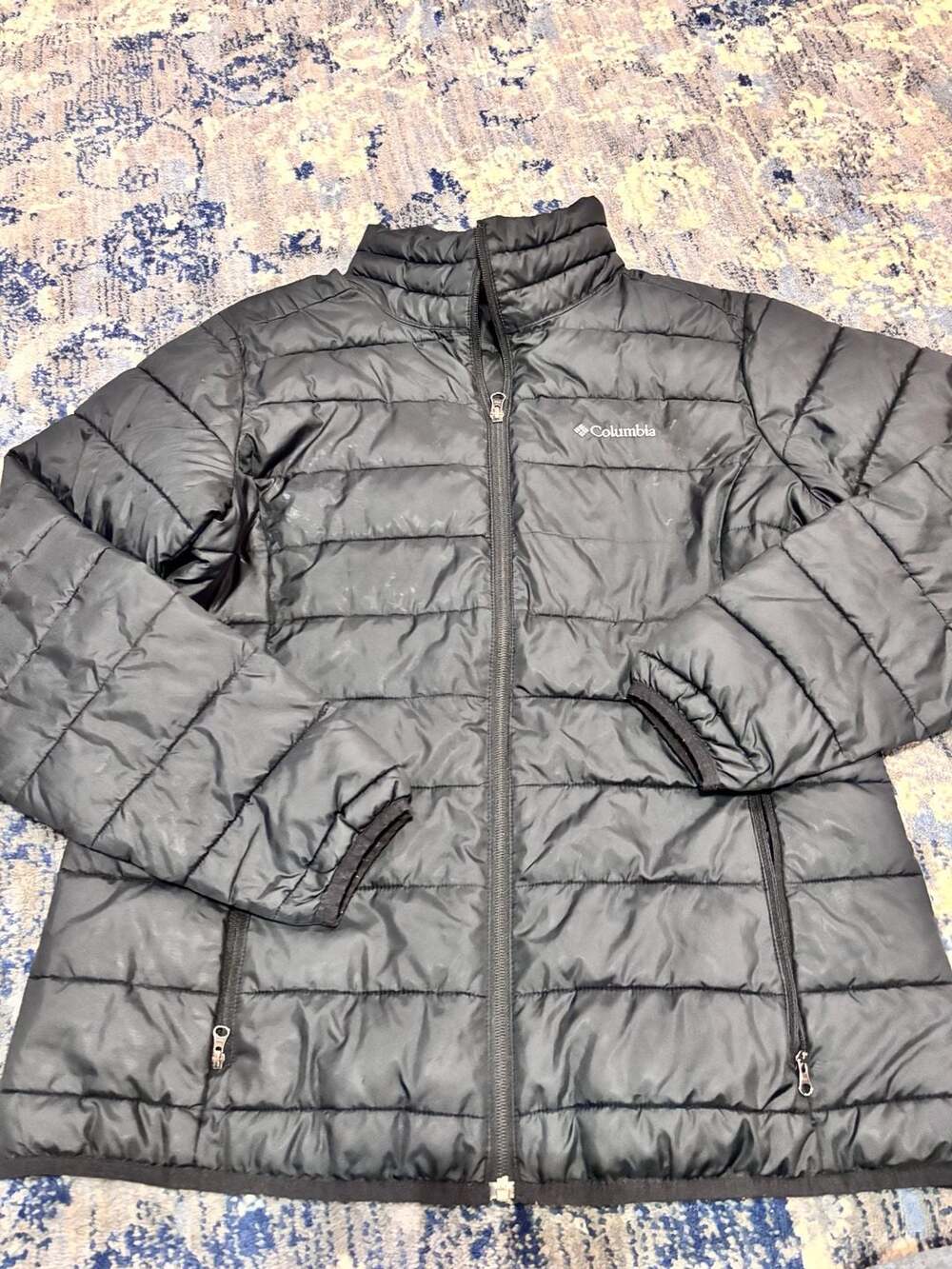 Columbia Puffer Jacket Size L Black